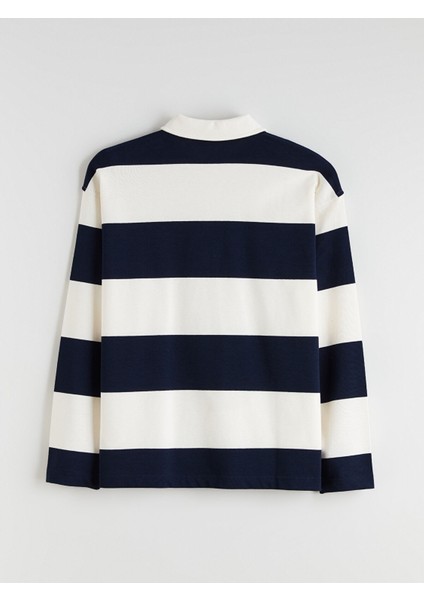 Yeni Sezon Polo Yaka Çizgili Kadın Tişört fiyatları
