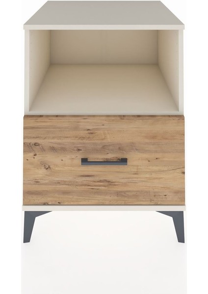 Kronos Komodin Tek Raflı Tek Çekmeceli 60X59X80 Aytaşı-Çam