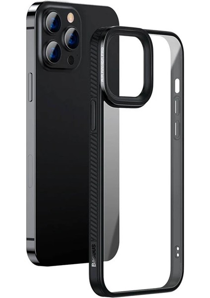 Baseus Crystal iPhone 13 Pro 6.1 Kılıf Jel Çerçeve Zırhlı Silikon KILIF-(1903)