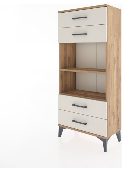 Hyperion Dolap 2 Raflı 4 Çekmeceli 60X44X134 Çam-Aytaşı modelleri