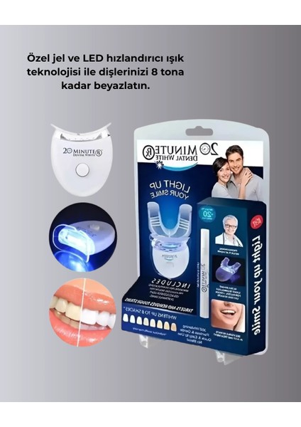 Beyazlatma Kalemli LED Diş Parlatma Seti fırsatları