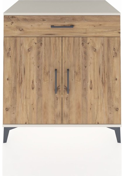Kronos Şifonyer 2 Raflı Tek Çekmeceli 2 Kapaklı 88X59X96 Aytaşı-Çam