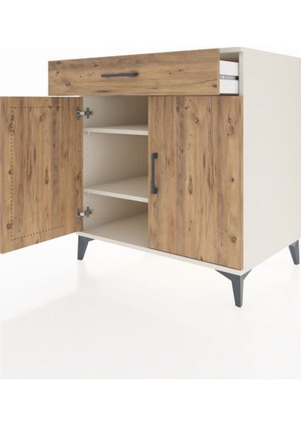 Kronos Şifonyer 2 Raflı Tek Çekmeceli 2 Kapaklı 88X59X96 Aytaşı-Çam fırsatları