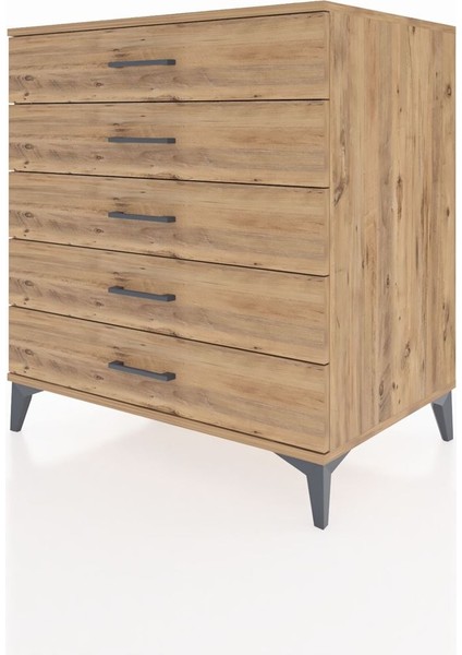 Kronos Şifonyer 5 Çekmeceli 88X59X96 Çam-Çam modelleri