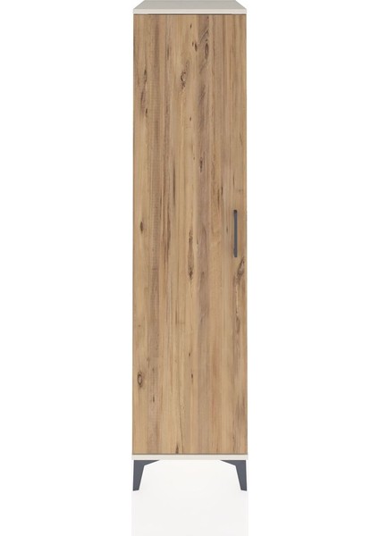 Kronos Dolap 2 Raflı Tek Kapaklı Tek Askılı 44X59X182 Aytaşı-Çam