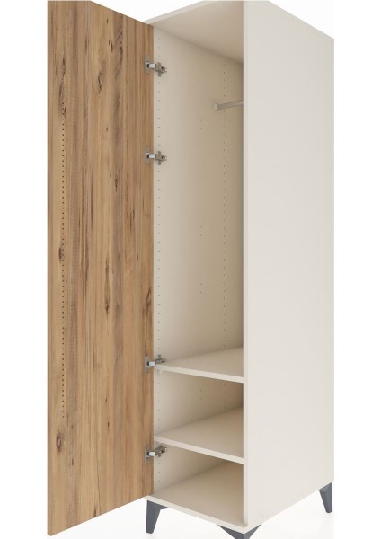 Kronos Dolap 2 Raflı Tek Kapaklı Tek Askılı 44X59X182 Aytaşı-Çam indirimleri