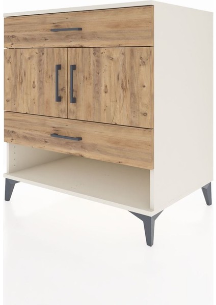 Kronos Şifonyer 2 Raflı 2 Çekmeceli 2 Kapaklı 88X59X96 Aytaşı-Çam modelleri