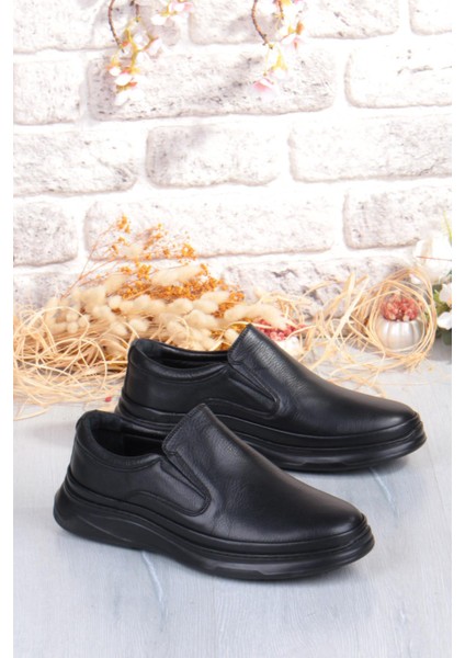 1651 Micro Klima Sistem Hakiki Deri Kauçuk Taban Erkek Ayakkabı