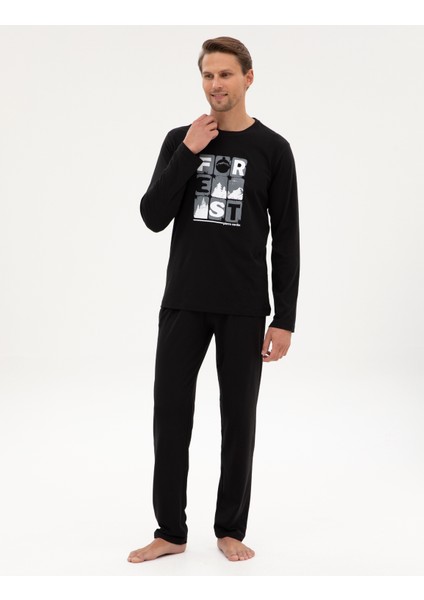 Erkek Siyah Pijama Takımı 50322655-001