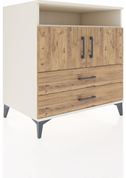 Kronos Şifonyer 3 Raflı 2 Çekmeceli 2 Kapaklı 88X59X96 Aytaşı-Çam fiyatları