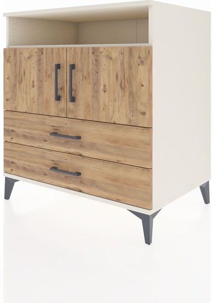 Kronos Şifonyer 3 Raflı 2 Çekmeceli 2 Kapaklı 88X59X96 Aytaşı-Çam modelleri