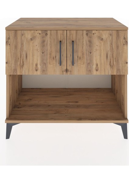 Hyperion Şifonyer Tek Raflı 2 Kapaklı 88X44X80 Çam-Çam