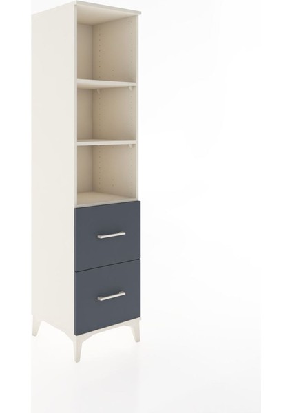 Hyperion Dolap 3 Raflı 2 Çekmeceli 44X44X182 Aytaşı-Antrasit fiyatları