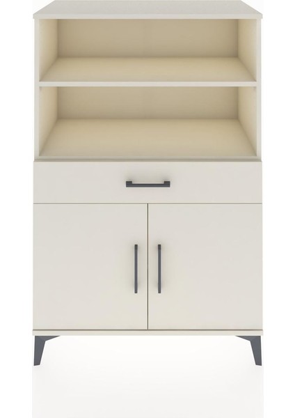 Hyperion Dolap 3 Raflı Tek Çekmeceli 2 Kapaklı 88X44X134 Aytaşı-Aytaşı