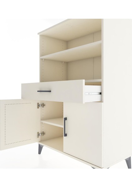 Hyperion Dolap 3 Raflı Tek Çekmeceli 2 Kapaklı 88X44X134 Aytaşı-Aytaşı indirimleri