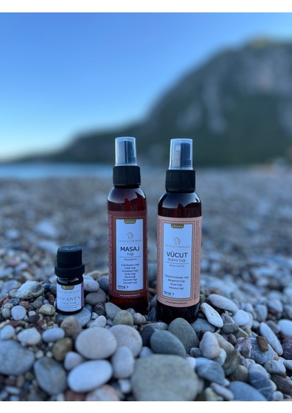 3’lü Doğal Bakım Seti – Lavanta, Masaj & Vücut Yağı | Tam Bakım Kombini fiyatları