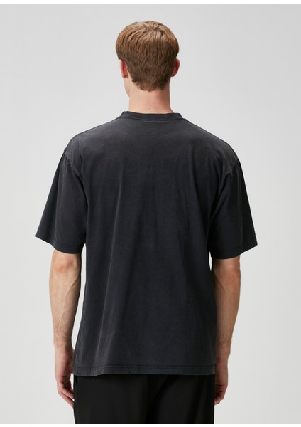 Medium Fit Bb Icon Siyah Logo Baskılı T-Shirt fırsatları