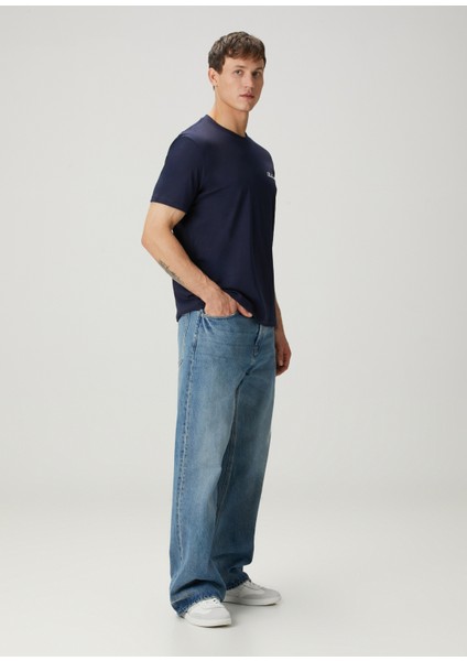 Lacivert Logo Nakışlı T-Shirt fiyatları