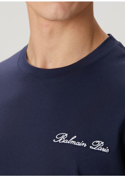 Lacivert Logo Nakışlı T-Shirt indirimleri