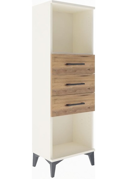 Arges Dolap Tek Raflı 3 Çekmeceli 44X30X134 Aytaşı-Çam fiyatları