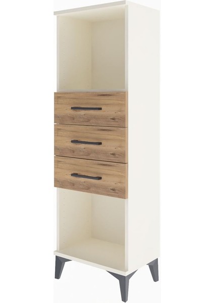 Arges Dolap Tek Raflı 3 Çekmeceli 44X30X134 Aytaşı-Çam modelleri