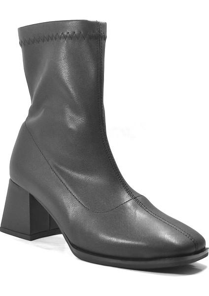 Streç Kalın Topuklu Kadın Bot