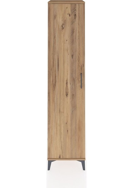 Hyperion Dolap 5 Raflı Tek Kapaklı 44X44X195 Çam-Çam