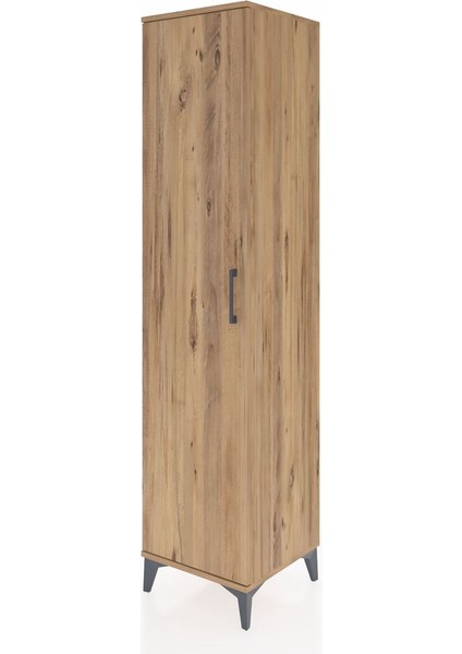 Hyperion Dolap 5 Raflı Tek Kapaklı 44X44X195 Çam-Çam modelleri