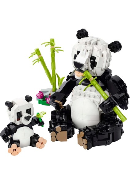 LEGO Creator 3'ü 1 Arada Vahşi Hayvanlar: Panda Ailesi Oyun Seti 31165
