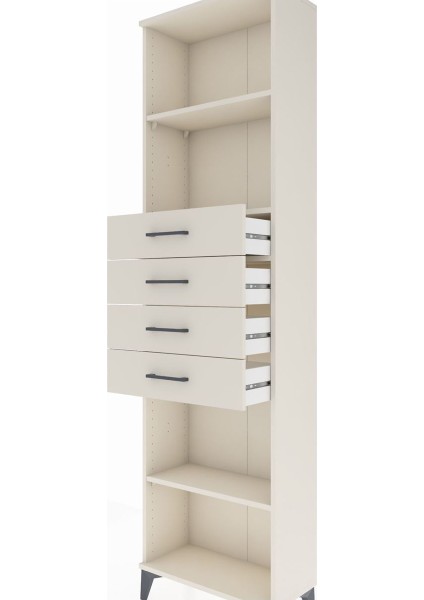 Arges Dolap 3 Raflı 4 Çekmeceli 60X30X221 Aytaşı-Aytaşı indirimleri
