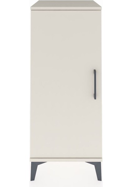 Hyperion Komodin Tek Raflı Tek Kapaklı 44X44X106 Aytaşı-Aytaşı