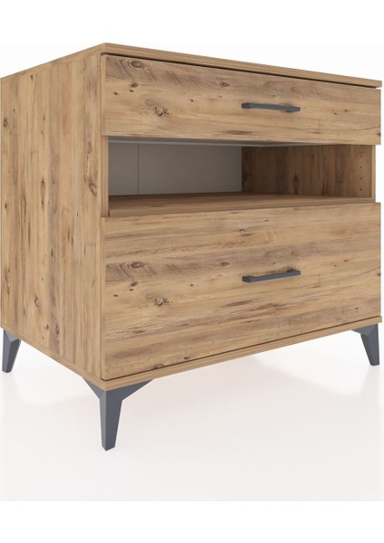 Kronos Şifonyer Tek Raflı 2 Çekmeceli 88X59X80 Çam-Çam fiyatları