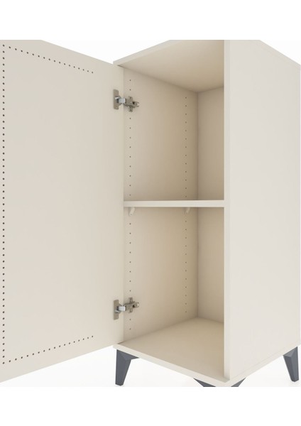 Hyperion Komodin Tek Raflı Tek Kapaklı 44X44X106 Aytaşı-Aytaşı indirimleri