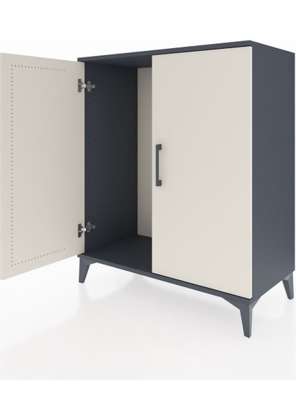 Hyperion Şifonyer 2 Kapaklı 88X44X106 Antrasit-Aytaşı fırsatları