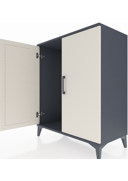 Hyperion Şifonyer 2 Kapaklı 88X44X106 Antrasit-Aytaşı indirimleri
