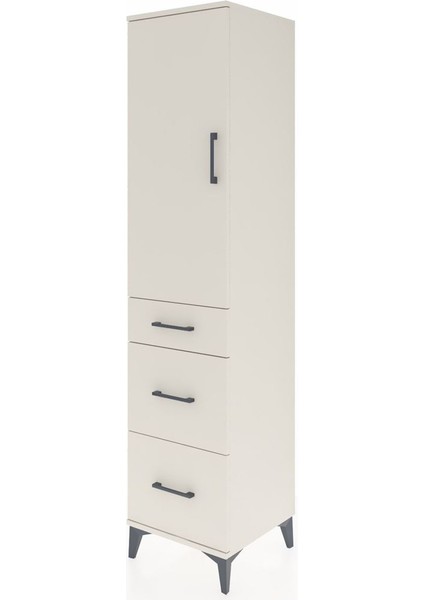 Hyperion Dolap Tek Raflı 3 Çekmeceli Tek Askılı 44X44X195 Aytaşı-Aytaşı modelleri