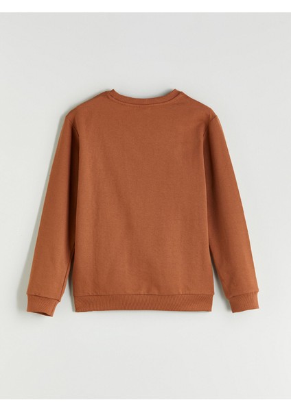 Yeni Sezon Bisiklet Yaka Erkek Çocuk Sweatshirt modelleri