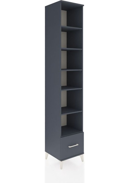 Hyperion Dolap 6 Raflı Tek Çekmeceli 44X44X243 Antrasit-Antrasit fiyatları