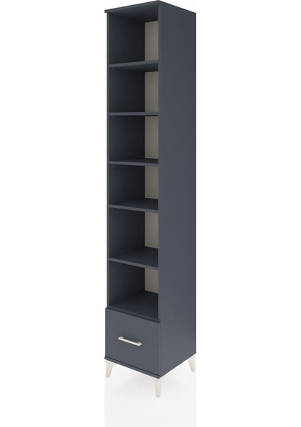 Hyperion Dolap 6 Raflı Tek Çekmeceli 44X44X243 Antrasit-Antrasit modelleri