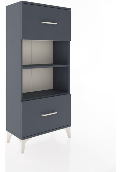 Hyperion Dolap 2 Raflı 2 Çekmeceli 60X44X134 Antrasit-Antrasit fiyatları