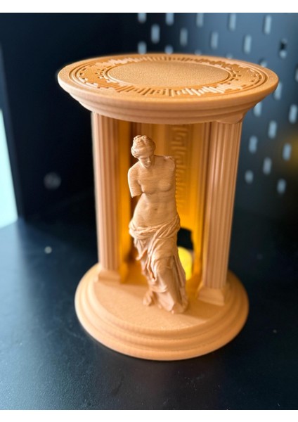 Afrodit Tanrıçası Yunan Tapınağı Dekoratif Mumluk