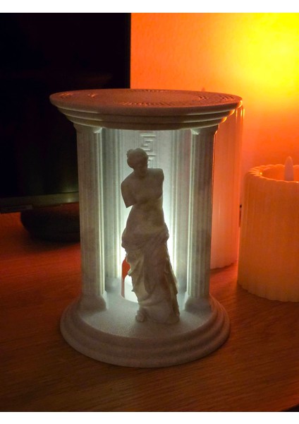 Afrodit Tanrıçası Yunan Tapınağı Dekoratif Mumluk fiyatları