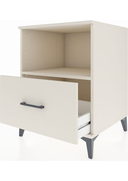 Kronos Komodin Tek Raflı Tek Çekmeceli 60X59X80 Aytaşı-Aytaşı fırsatları