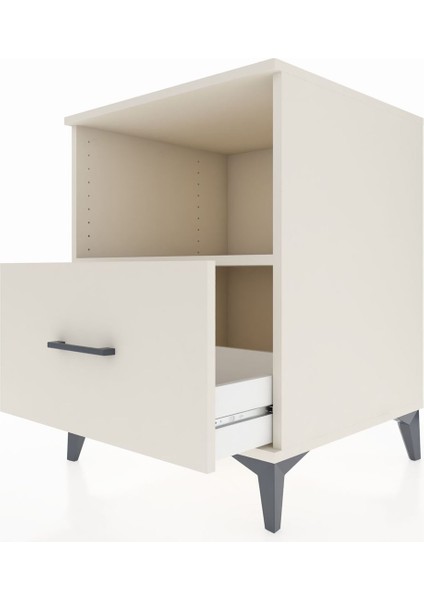 Kronos Komodin Tek Raflı Tek Çekmeceli 60X59X80 Aytaşı-Aytaşı indirimleri