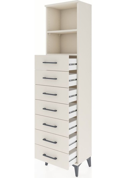 Arges Dolap 2 Raflı 7 Çekmeceli 44X30X182 Aytaşı-Aytaşı fırsatları