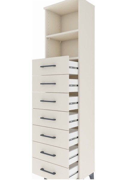 Arges Dolap 2 Raflı 7 Çekmeceli 44X30X182 Aytaşı-Aytaşı indirimleri