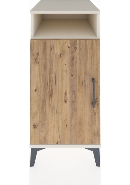 Kronos Komodin 3 Raflı Tek Kapaklı 44X59X96 Aytaşı-Çam