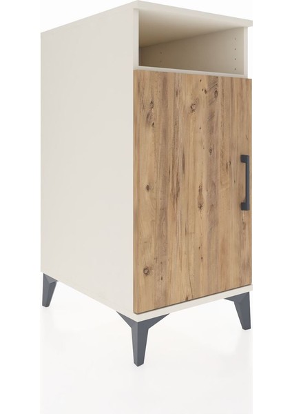 Kronos Komodin 3 Raflı Tek Kapaklı 44X59X96 Aytaşı-Çam fiyatları