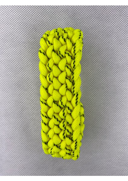 Sarı Üstü Siyah Noktalı Geniş Örgü Paracord Bileklik fiyatları