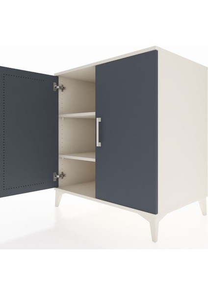 Kronos Şifonyer 2 Raflı 2 Kapaklı 88X59X96 Aytaşı-Antrasit indirimleri